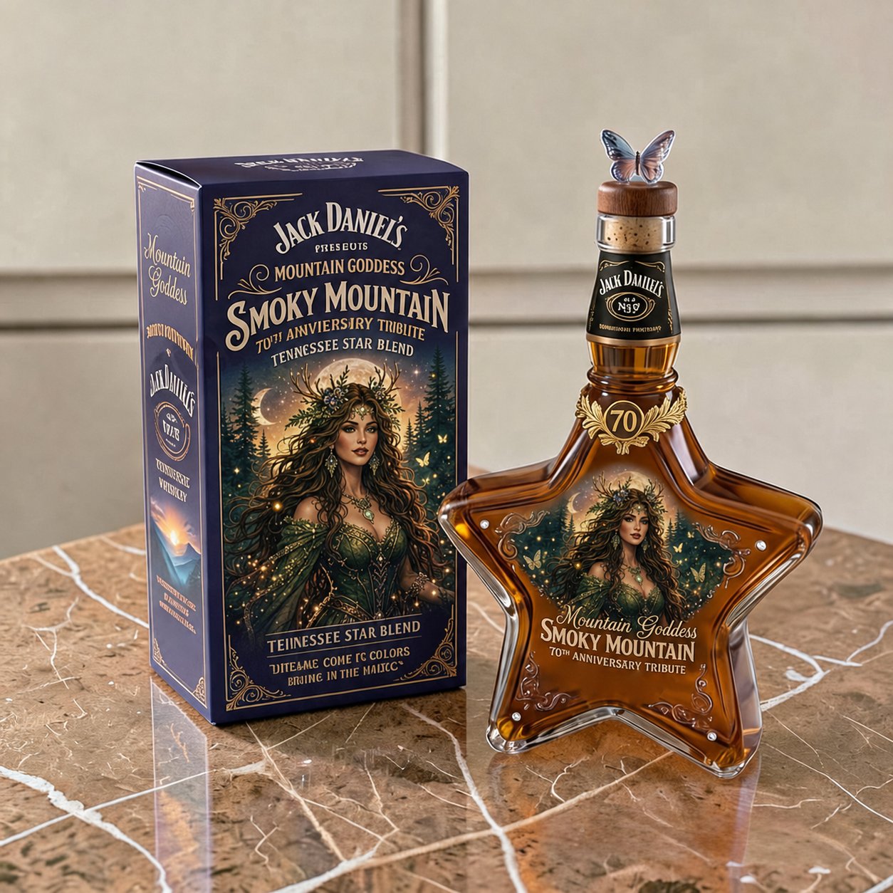 The Mountain Goddess Star-Shaped Decanter: Smoky Mountain Tribute Edition