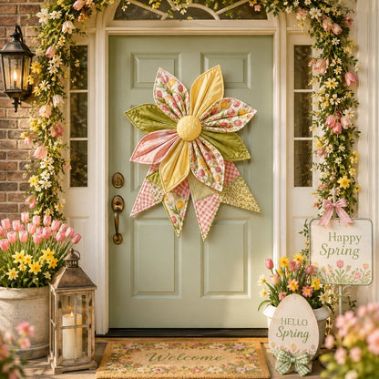 🌸 Beginner-Friendly Oversized Garden Blossom Quilted Bow Sewing Kit | Complete Kit with All Tools & Step-by-Step Guide Included 💕