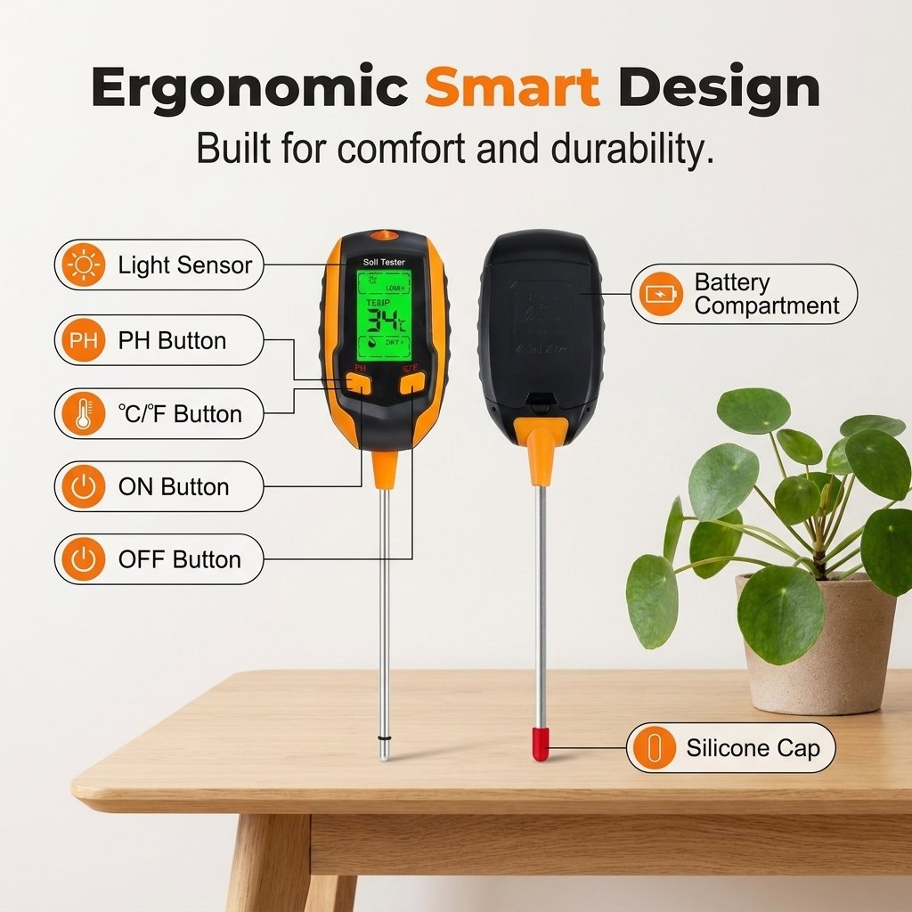 🔥Hot Sale 49% OFF🌱4-in-1 Soil Moisture Meter Digital
