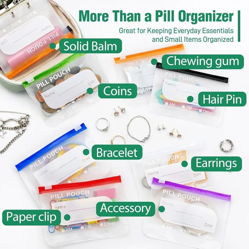 🔥2026 Hot Sale ! Crush‑Proof Waterproof Pill Pouch Set💊