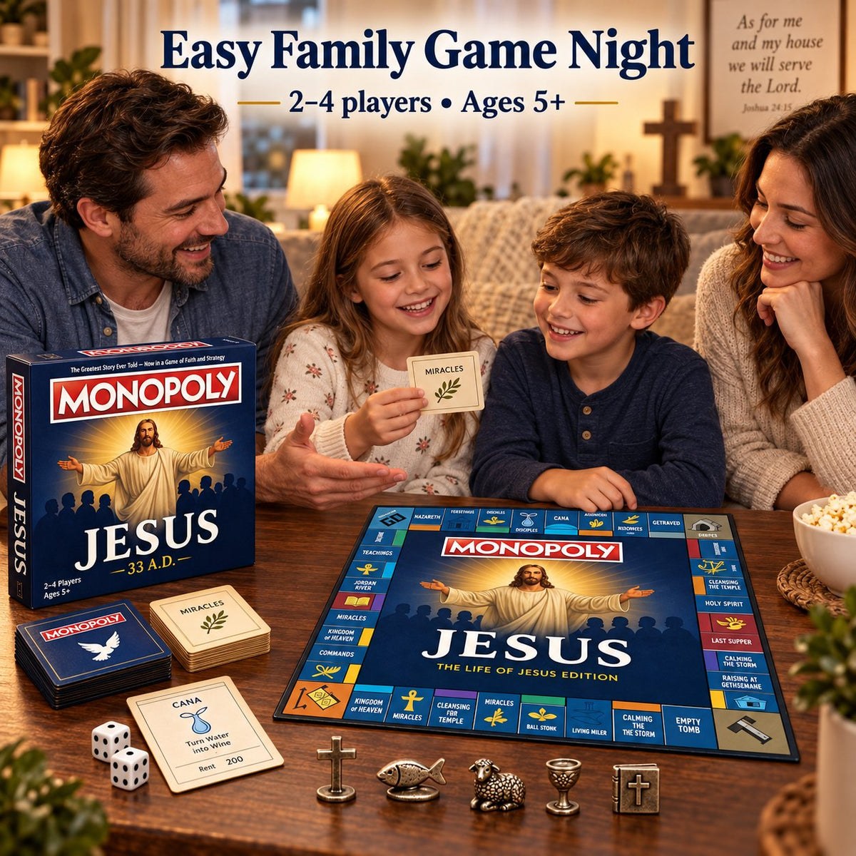 ✝️ Play Through the Life of Jesus – Faith Family Board Game