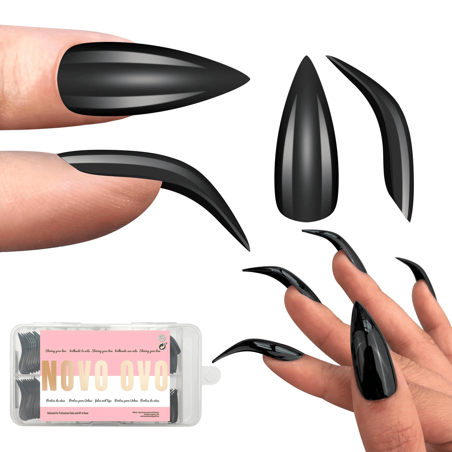 🖤✨3D Gothic Claw Press-On Nails | Instant Salon Drama