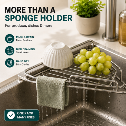 💧Corner Sink Draining Shelf✨