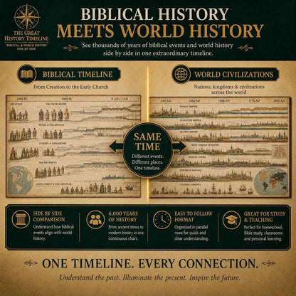 Biblical World History Fold‑Out Timeline Chart