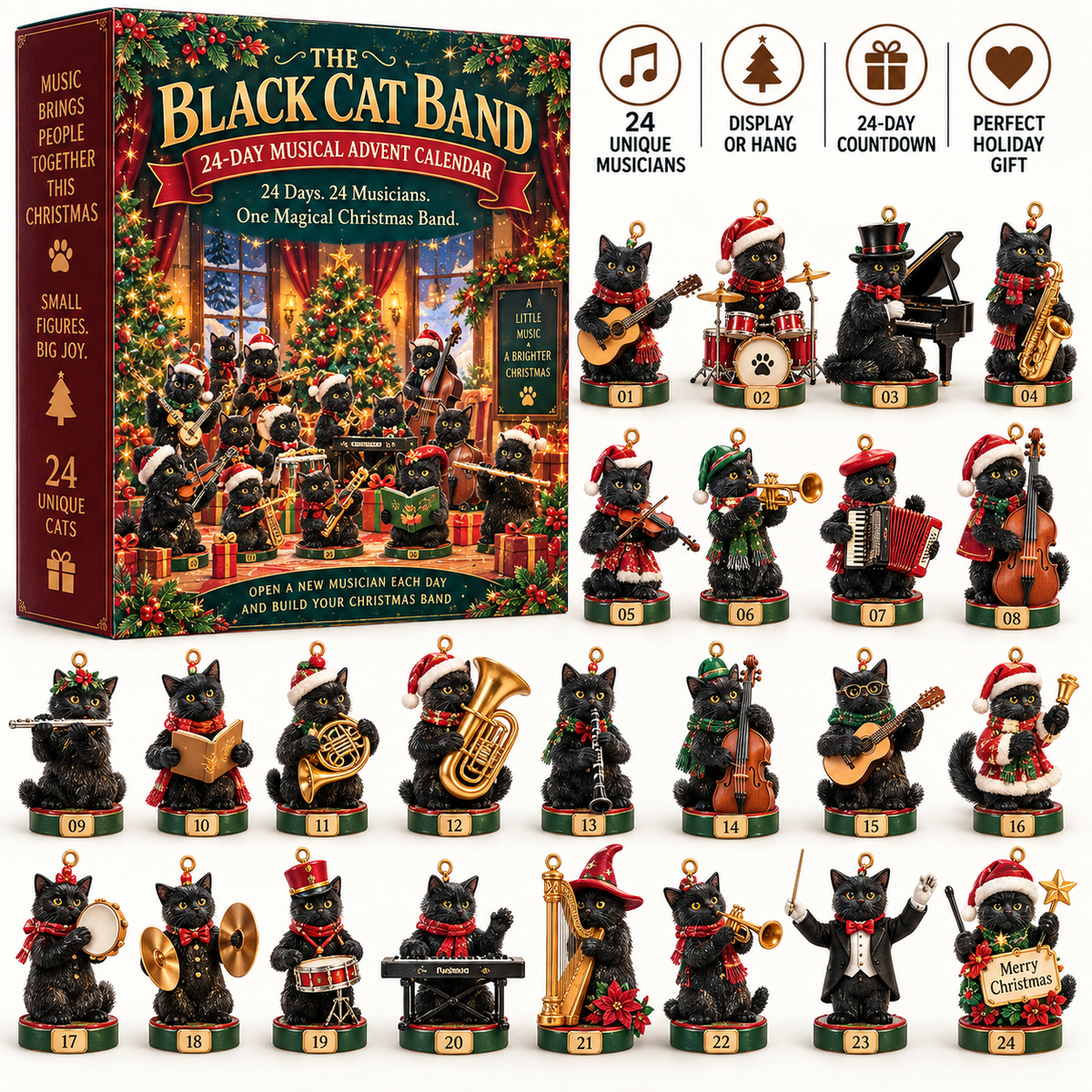 🐈‍⬛🎵 24-Day Black Cat Band Advent Calendar