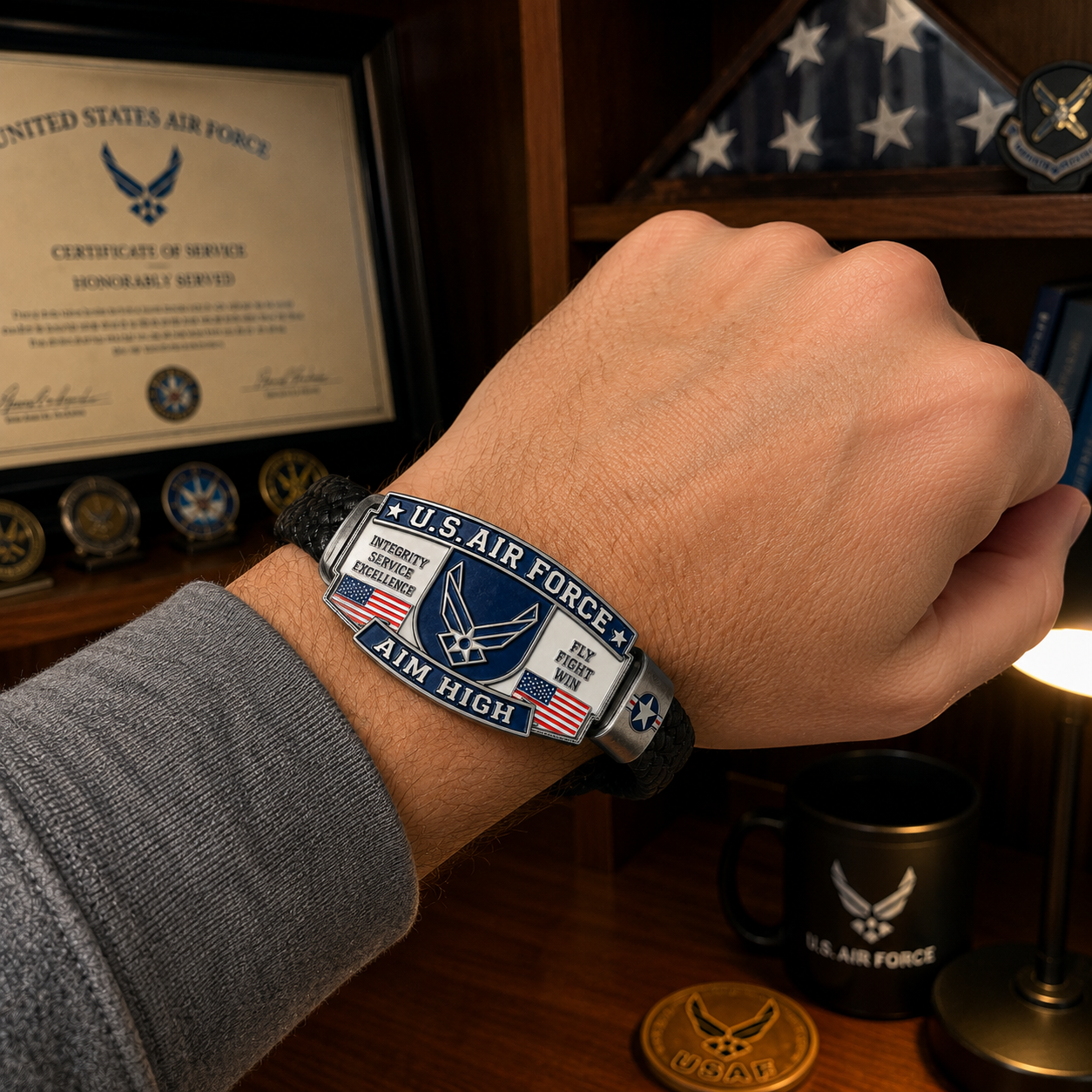 ✈️Last Day Promo: 49% OFF 🎖️U.S. Air Force Aim High Tribute Bracelet