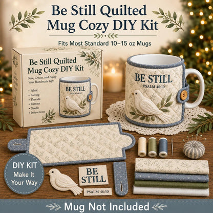 ✝️ Faith & Scripture Mug Cozy Sewing Kit