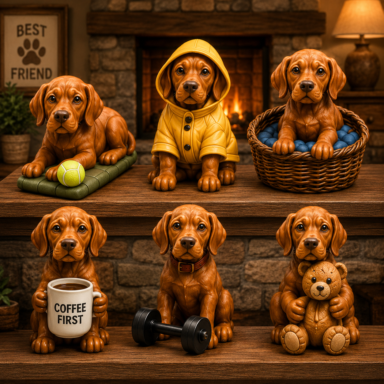 Everyday Vizsla Advent Calendar 2026 – 24 Days of Adorable Vizsla Miniatures, Daily Dog Moments & Perfect Gifts for Vizsla Lovers