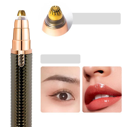 Portable Electric Eyebrow & Facial Trimmer – 3 Interchangeable Heads