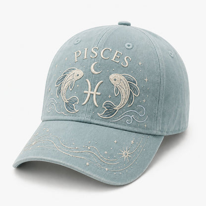♈♉12 Zodiac Signs Embroidered Cap Collection – Celestial Hats Made for Every Personality 🧢100% Cotton - Buy 2 Free Shipping🔥