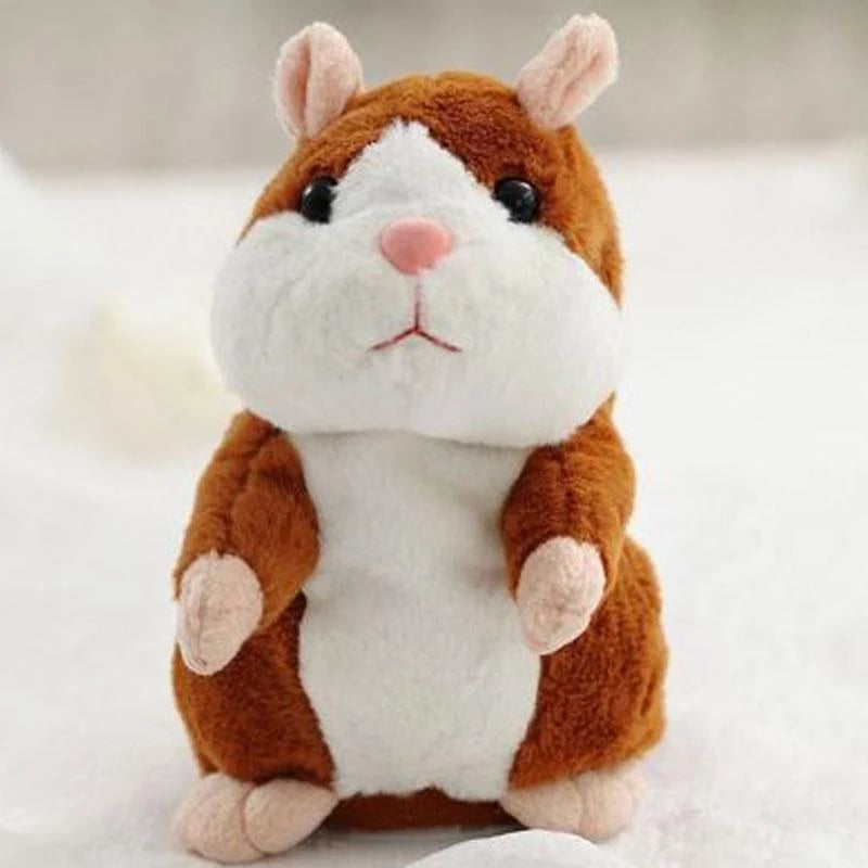 🐹 Talking Hamster Plush – repeats whatever you say, auto head-shaking, hilarious fun for kids & adults 🎁