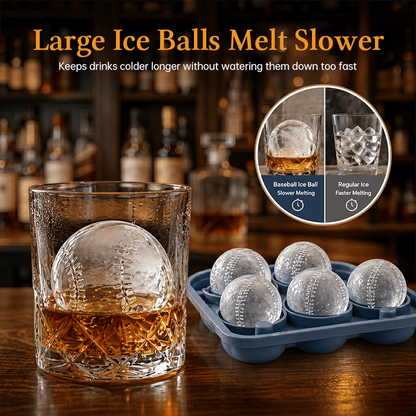 Baseball Ice Ball Mold