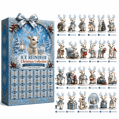Ice Reindeer Advent Calendar – 24 Hanging Christmas Ornaments