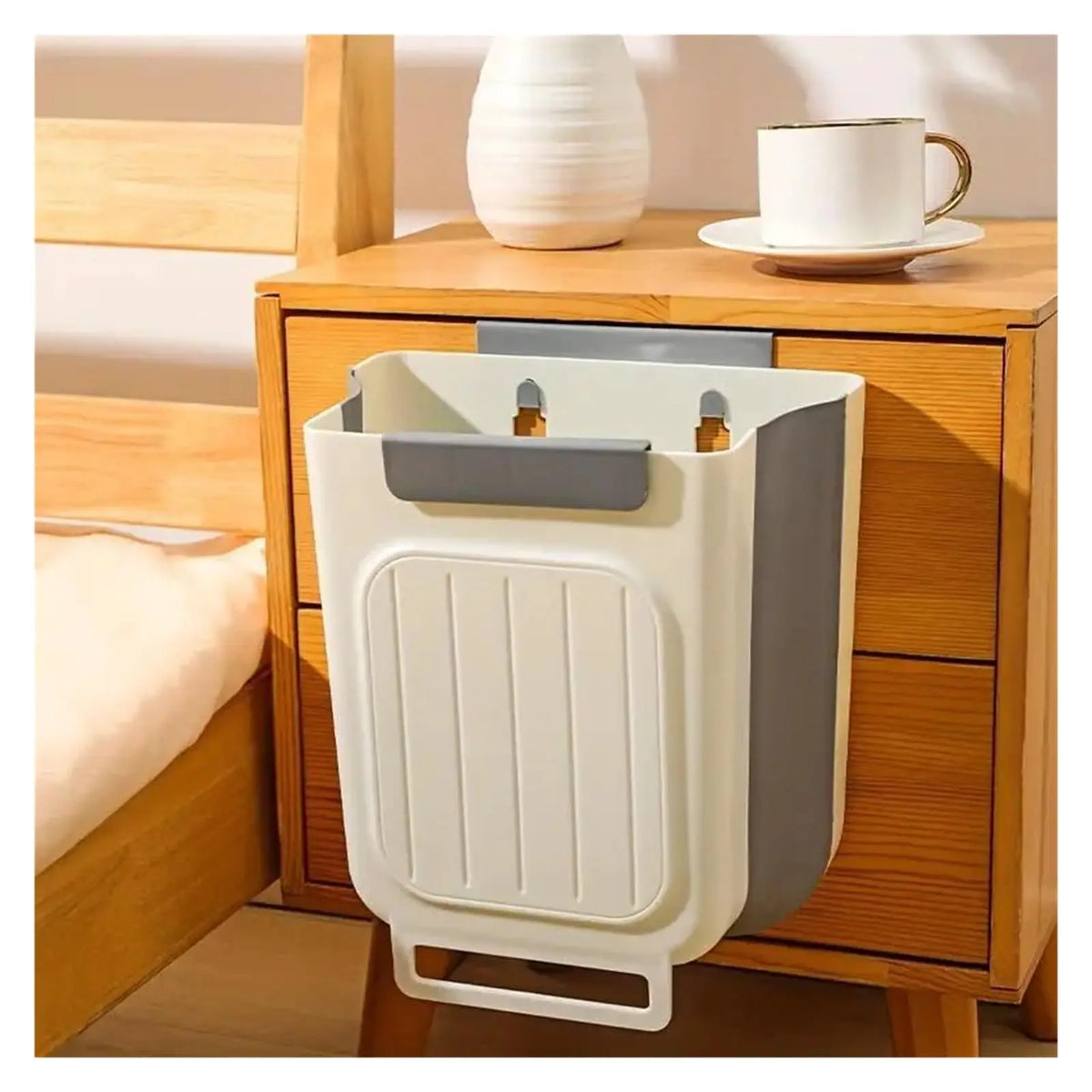2026 New Hanging Bin for Kitchen Cabinet Doors, Plastic Folding Garbage Bin for Cabinet🗑️ - image 9