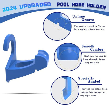 🏊‍♂️Swimming Pool Pipe Holders with Cable Ties & Hose Clamps💦🛡️