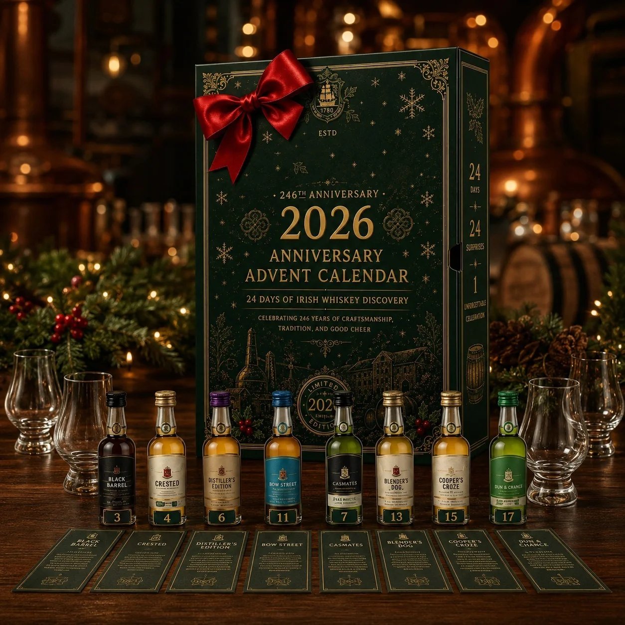 ⏰Limited Stock 60% OFF❄️2026 246th Anniversary Advent Calendar📅24 DAYS OF IRISH WHISKEY DISCOVERY