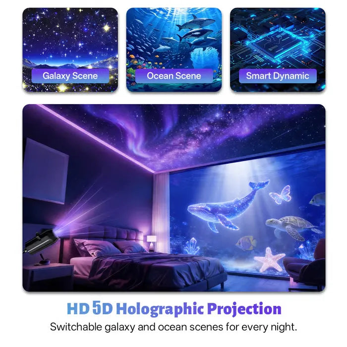 🌟 Plug-and-Play HD Star Projector