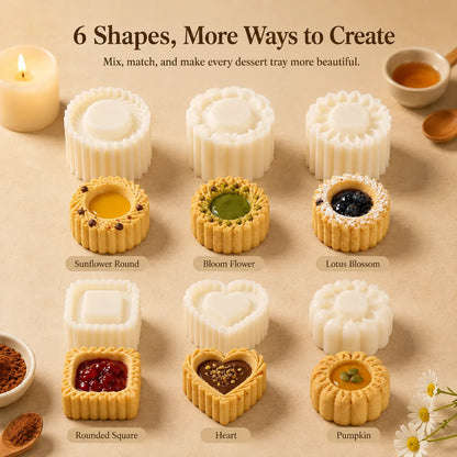 ⏳ Last Day 49% OFF – 🍪 6-Shape Hand-Press Pastry Mold Set | Create Beautiful Homemade Treats For Family Baking, Tea Parties, Seasonal Desserts & Gifting ✨
