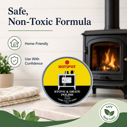 🔥Last Day 50% OFF - 🧼Hotspot Black Stove & Grate Polish – Cast Iron Restorer for Wood Stoves, Fireplaces & Grates