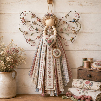 ⏳ Last Day 49% OFF – 🪽 Beginner-Friendly DIY Layered Fabric Angel Hanging Kit | Complete Kit with All Tools & Step-by-Step Guide Included 💕