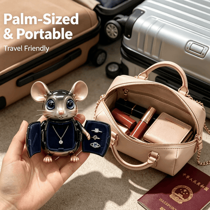 🎁Adorable Mouse Jewelry Organizer Box  Perfect Gift for Her