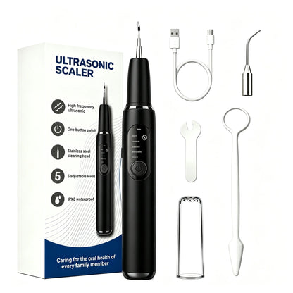 📢📢50% OFF !! ⏰Portable Ultrasonic Teeth Cleaner and Tartar Remover Set