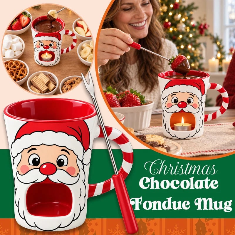 🎅 Christmas Chocolate Fondue Mug | Sweet Holiday Moments
