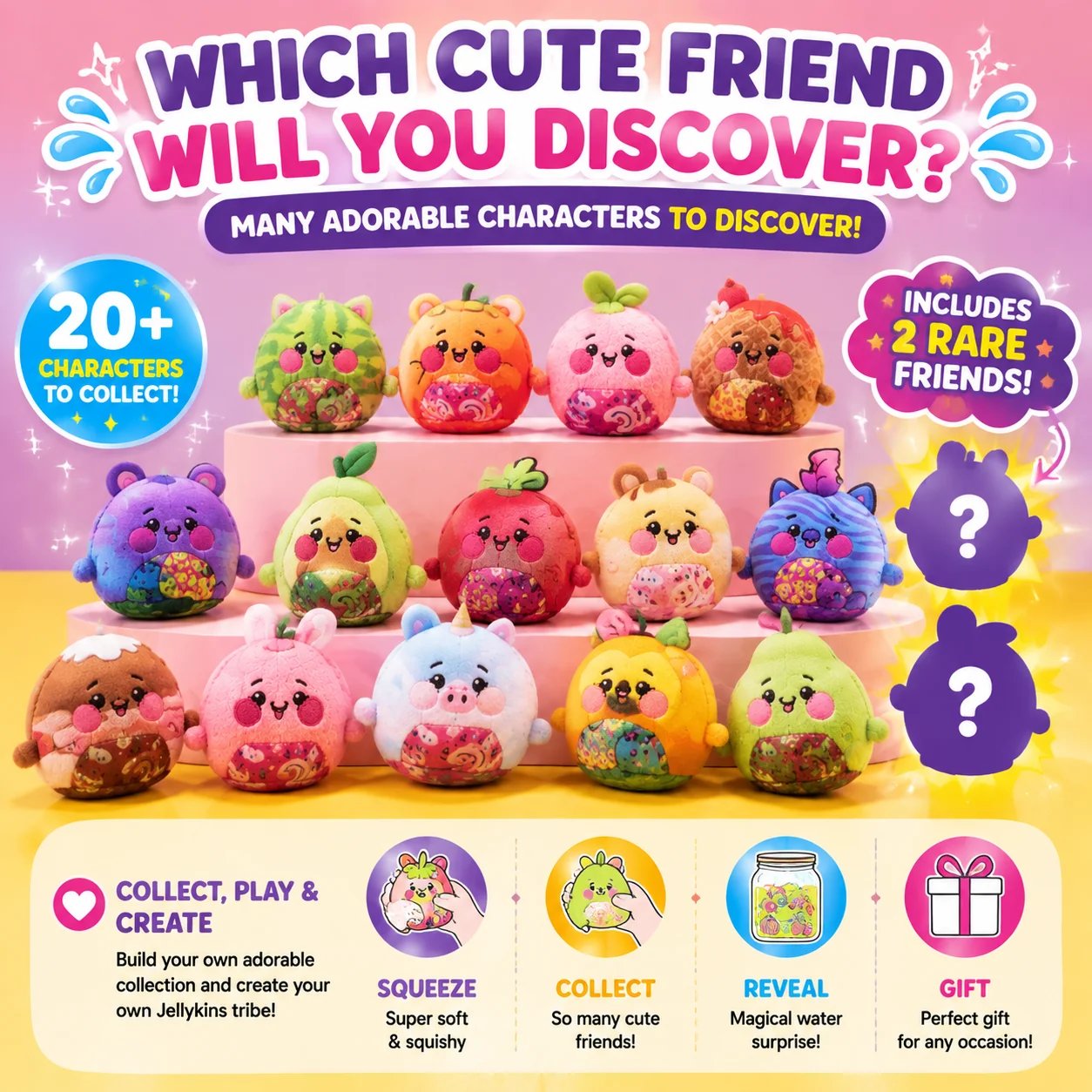 ✨ Surprise Reveal Squishy Characters | The Water Reveal Toy That Brings Magic To Life
