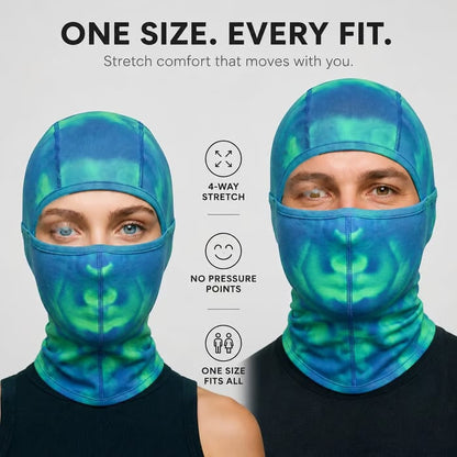 VOID V2 Reversible Thermal Balaclava Thermochromic Color Shift Face Mask for Outdoor Sports & Avant-Garde Street Style