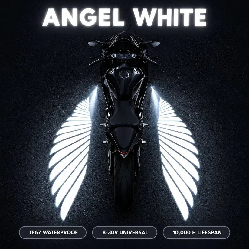 🏍️Angel Wing Motorcycle LED Projector Lights
