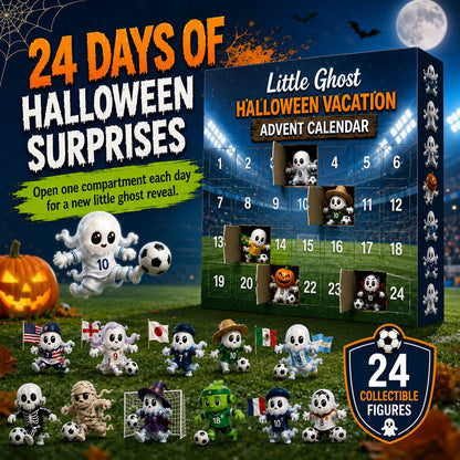 🔥 Last Day 49% OFF - 👻⚽ Little Ghost Soccer Halloween Advent Calendar 20266-📦buy-2-free-shipping