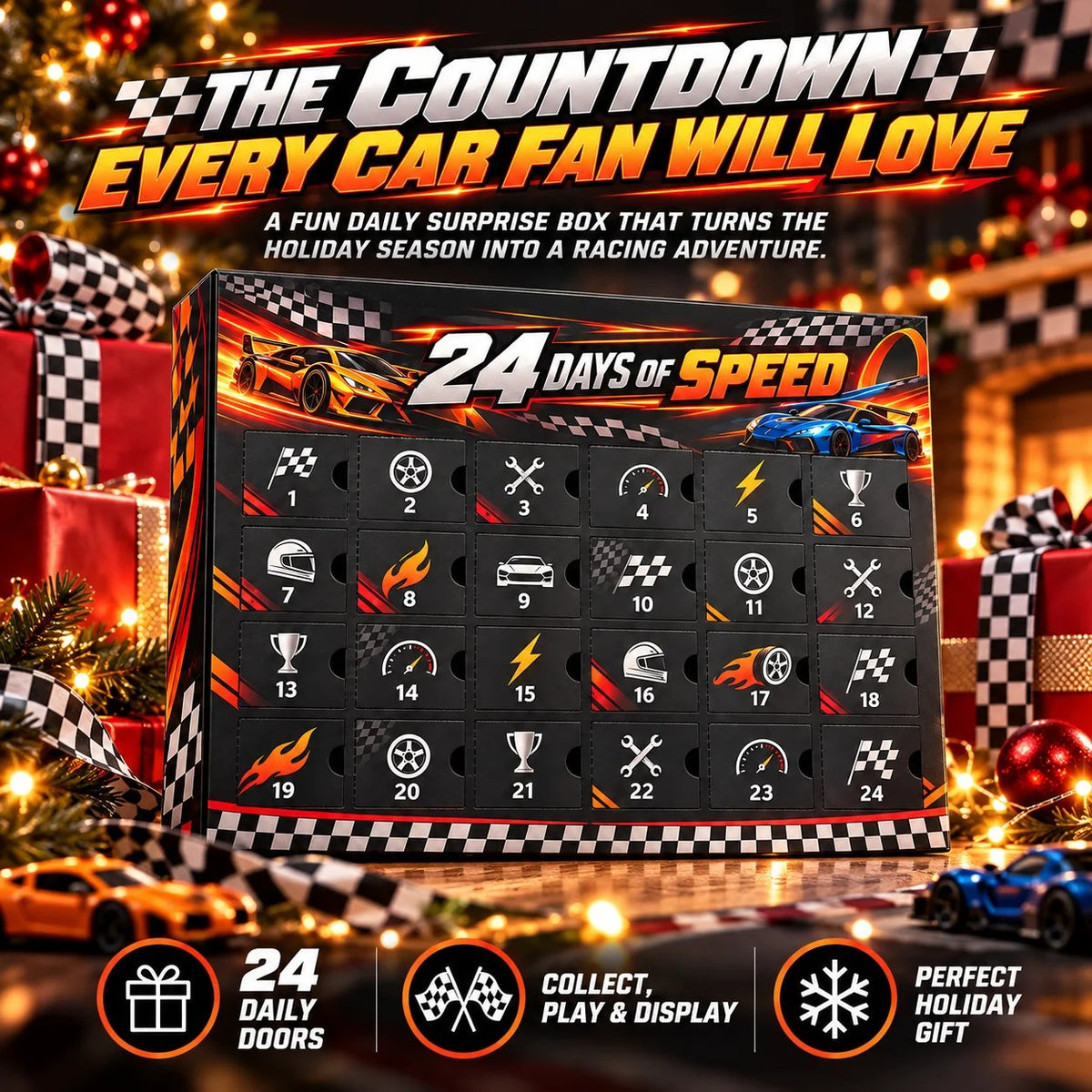 🏎️ RaceRush™ 24-Day Racing Advent Calendar