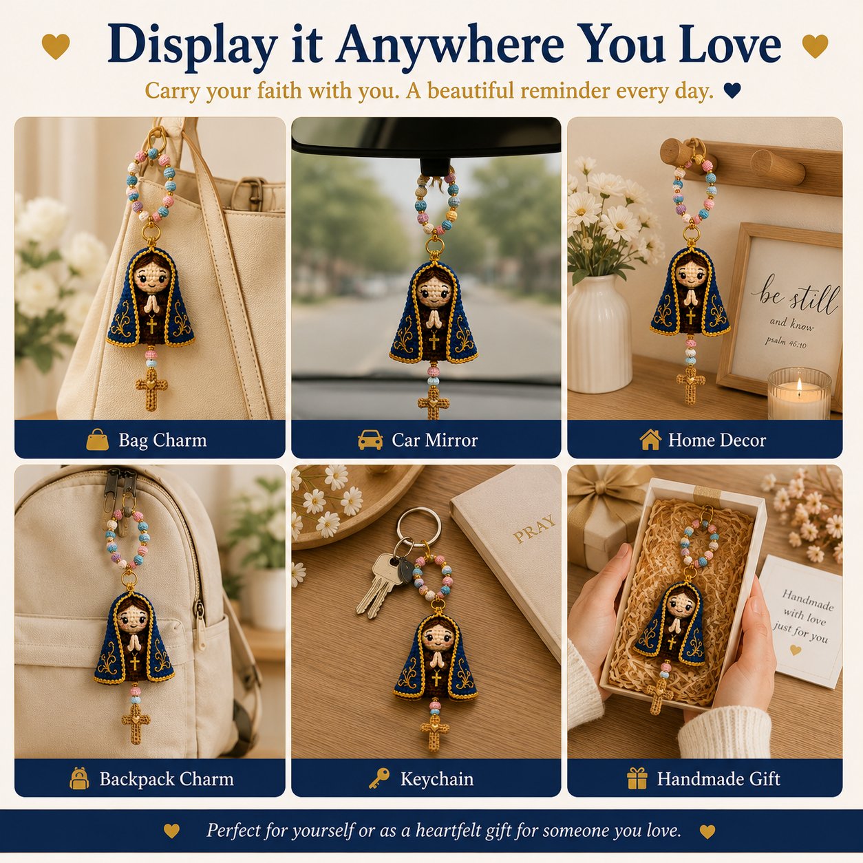 ⏳ Last Day 49% OFF – 🙏 Beginner-Friendly DIY Christian Faith Crochet Keychain Kit Collection | Complete Kit with All Tools & Step-by-Step Guide Included 💕