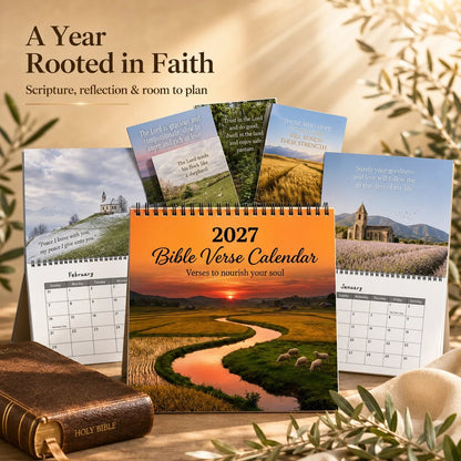 🌿 2027 Bible Verse Calendar — A Year Rooted in Faith ✝️