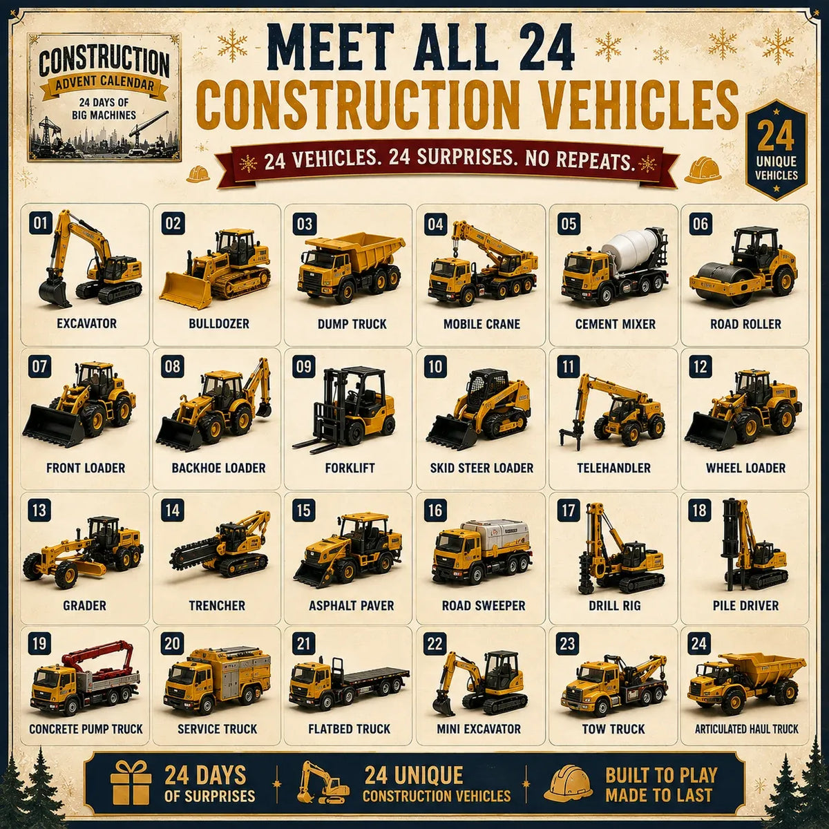 Construction vehicle collection