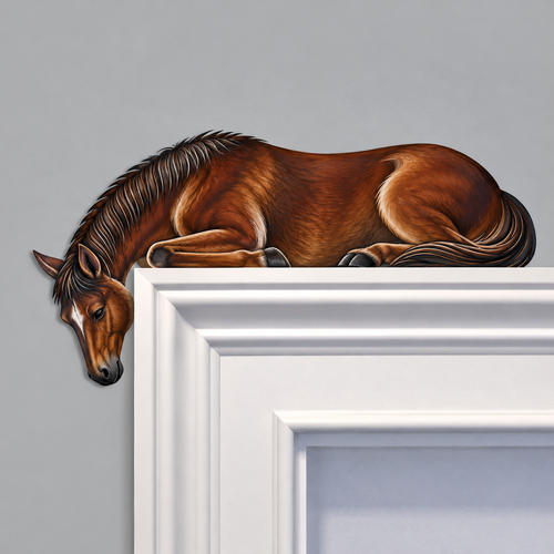 Wooden Horse Door Topper