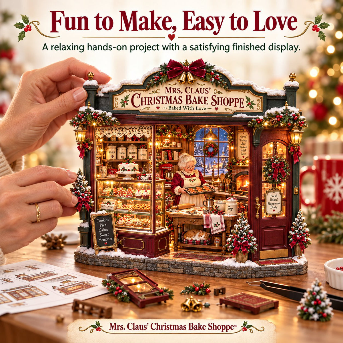 🧁 Mrs. Claus’ Christmas Bake Shoppe DIY Kit 🎄