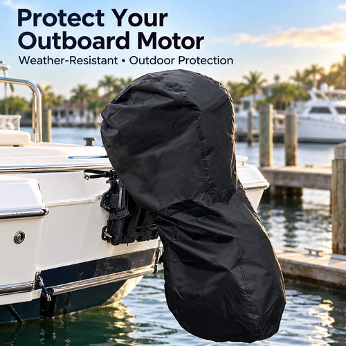 🚤 420D Oxford Outboard Motor Cover – Weather-Resistant Protection Against Rain, Sun & Dust 🛡️
