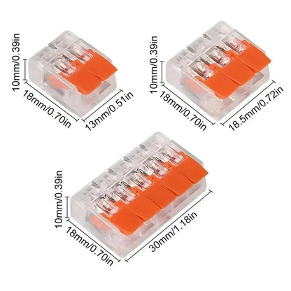 🔥 Electrical Quick Connectors Kit (75 Pcs) – Safe, Fast 2/3/5 Port Lever Wire Connectors⚡