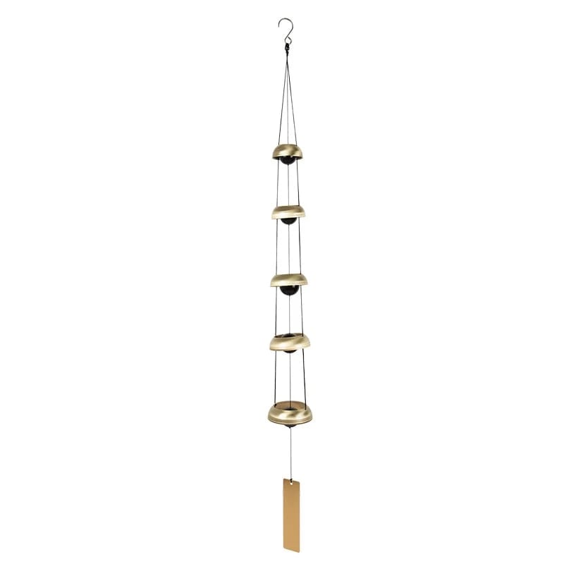 🔔 Quintet Brass Wind Chimes (35-inch)
