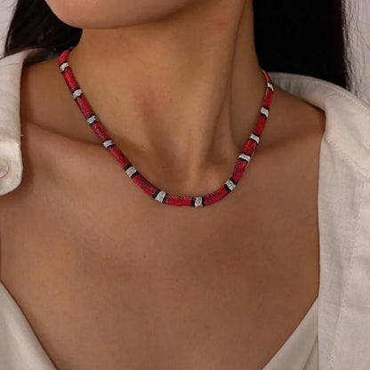 🐍Serpent Statement Necklace – A Symbol of Mystery & Power✨
