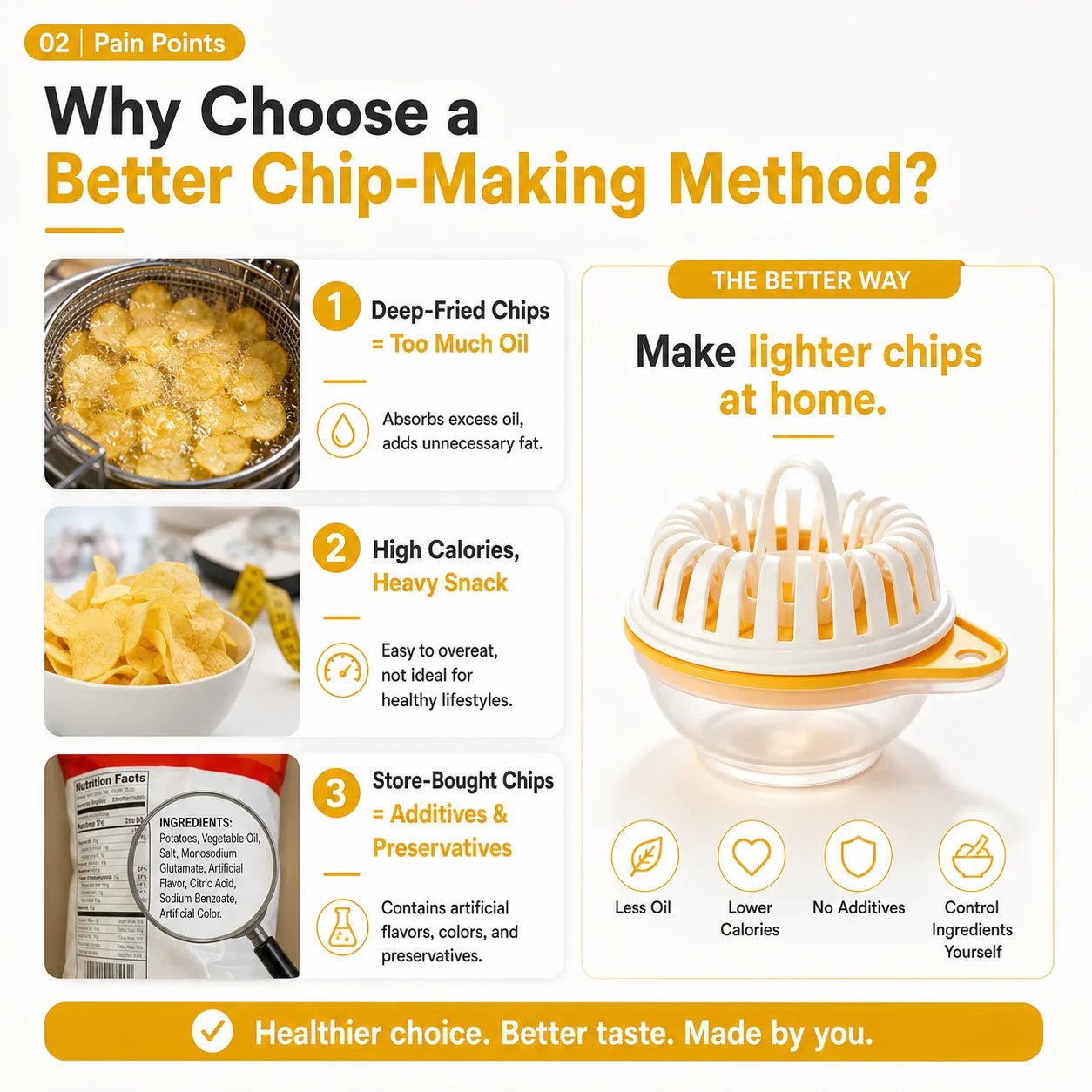 🔥2026 HOT SALE🥳💞50K+ SOLD!😍🥔DIY Microwave Potato Chip Maker with Slicer Bowl Set