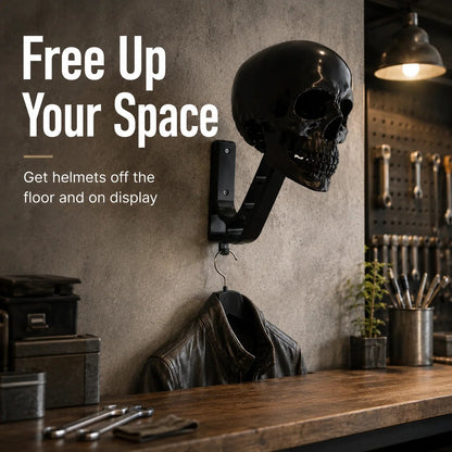 Black Knight Skull Helmet Stand 🔥 BUY 2 FREE SHIPPING