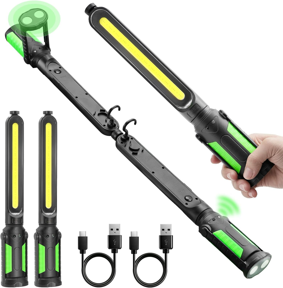 🔥Waterproof Work Light for Mechanic, 2400LM LED, 4400mAh Rechargeable