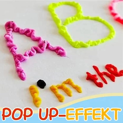 Magic Puffy 3D Art Pens – Heat-Activated Craft Markers