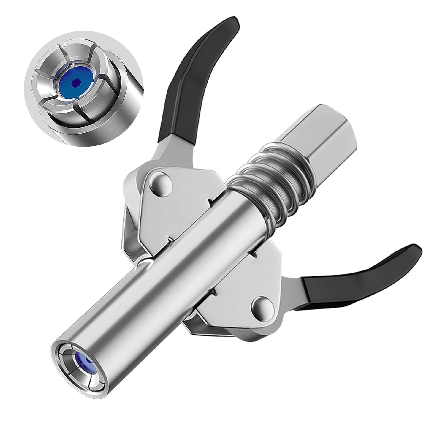 🔥HOT SALE🔥Strong Lock on Grease Couplers with Spring Flex Hose