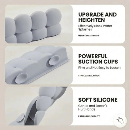 Waterproof Silicone Sink Splash Guard Set 2‑Piece Reusable