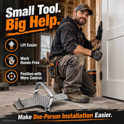 🚪 StepLift Panel Lifter – Foot-Powered Installation Tool