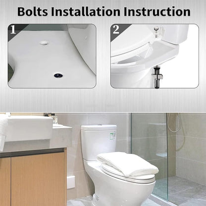 🎉✨ Universal Toilet Seat Bolt Kit - Quick Release & Easy Install