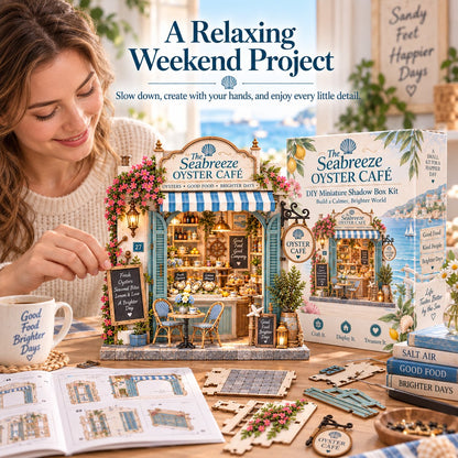 🏡 DIY 3D Miniature Café & Holiday Scene Kit Collection